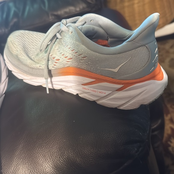 Hoka‎ One One Clifton 8 Womens 6.5 B Shoes Blue Running Walking 1119394 BFPA - Picture 10 of 16